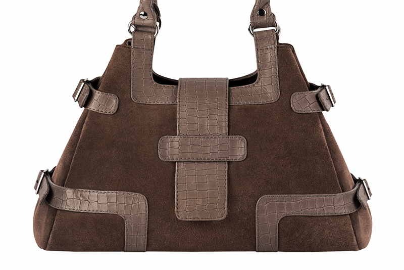 Chocolate brown dress handbag for women - Florence KOOIJMAN
